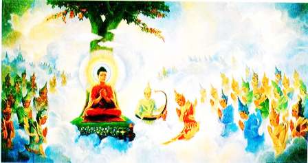 佛陀三十三天說法及足印的神力