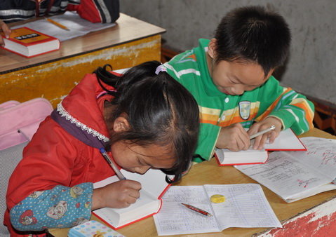 &ldquo;善心莲心&rdquo;为云南锦程小学捐赠新华字典