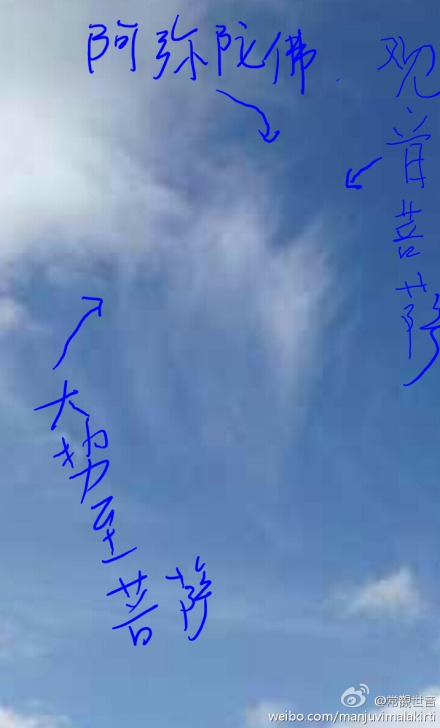 佛菩萨幻化色相接引众生与离相扫相