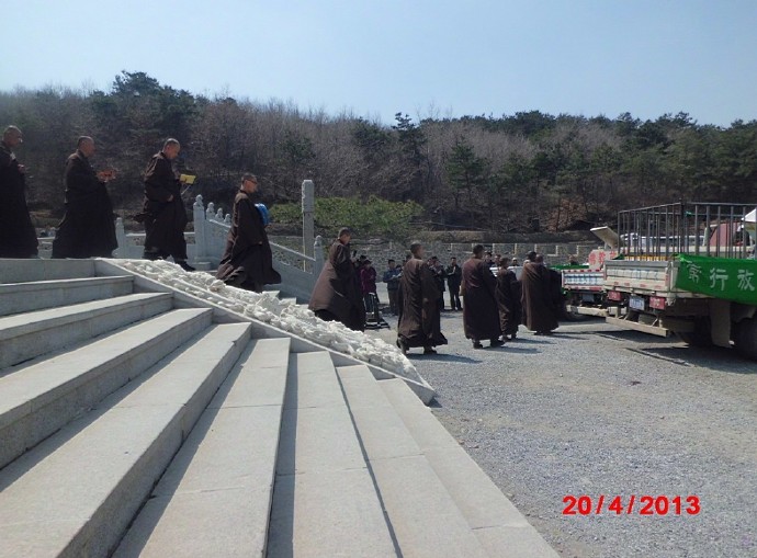 善心莲心联合辽宁大悲寺举行大型放生