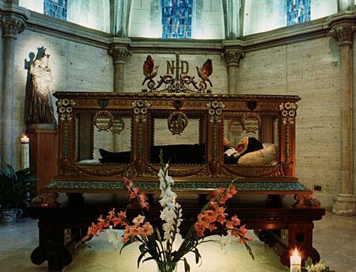 Photo of St. Bernadette in her shrine by Dan Paulos